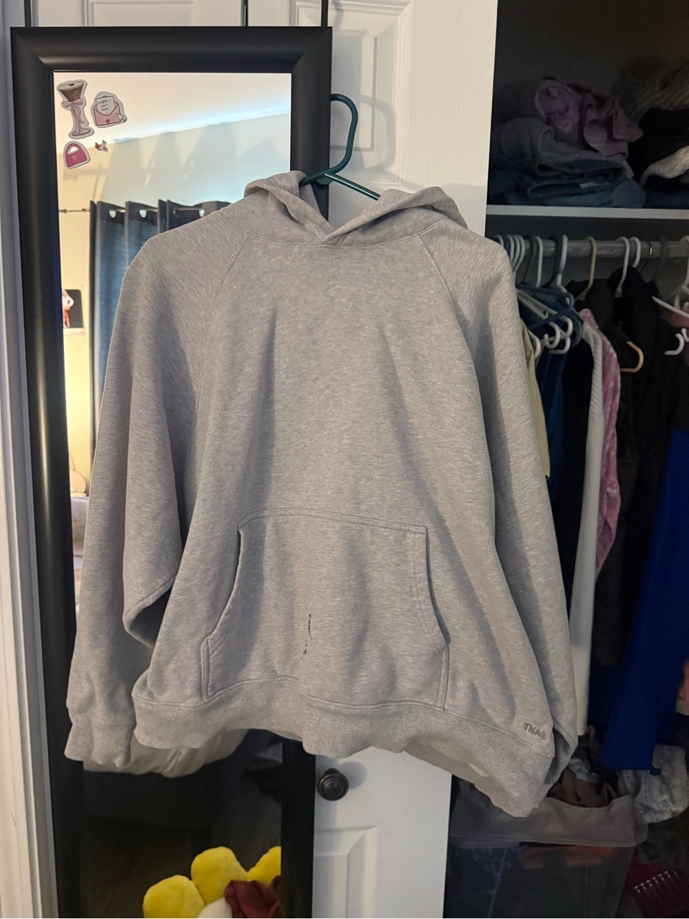 TNA Light Gray Crewneck Hoodie